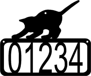 Cat #20 House Address Sign