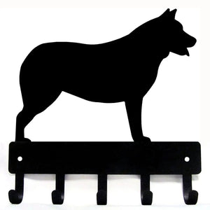 Australian Cattle Dog/ Blue Heeler Key Rack/ Leash Hanger