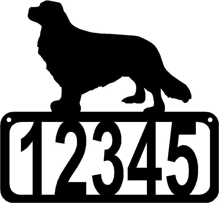Cavalier King Charles Spaniel Dog House Address Sign