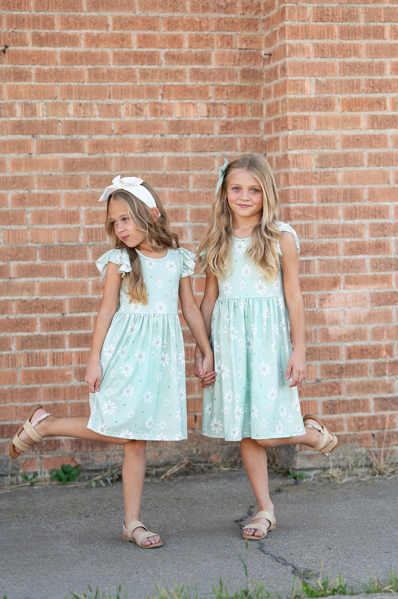Claire Sage Floral Dress
