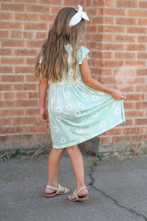 Claire Sage Floral Dress
