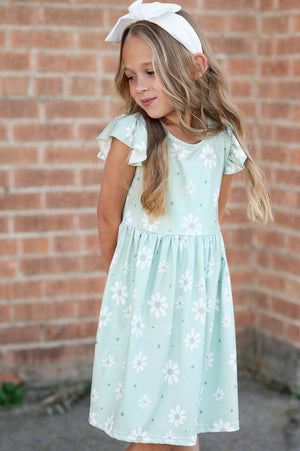 Claire Sage Floral Dress