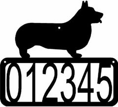 Pembroke Welsh Corgi Dog House Address Sign