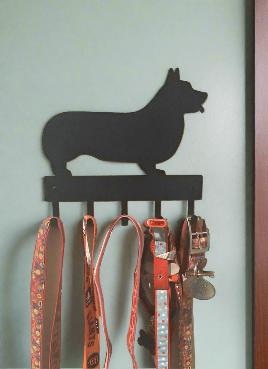 Corgi Key Holder & Leash Hanger -  Perfect Corgi Gifts