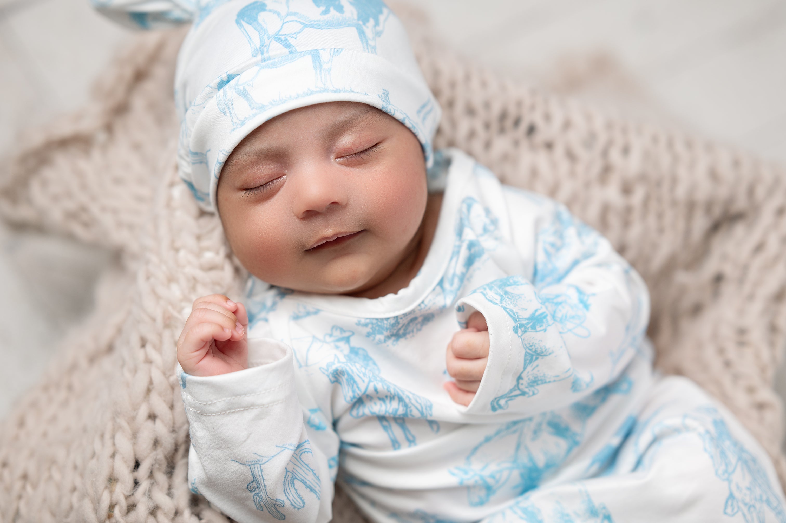 Cowboy Baby Gown