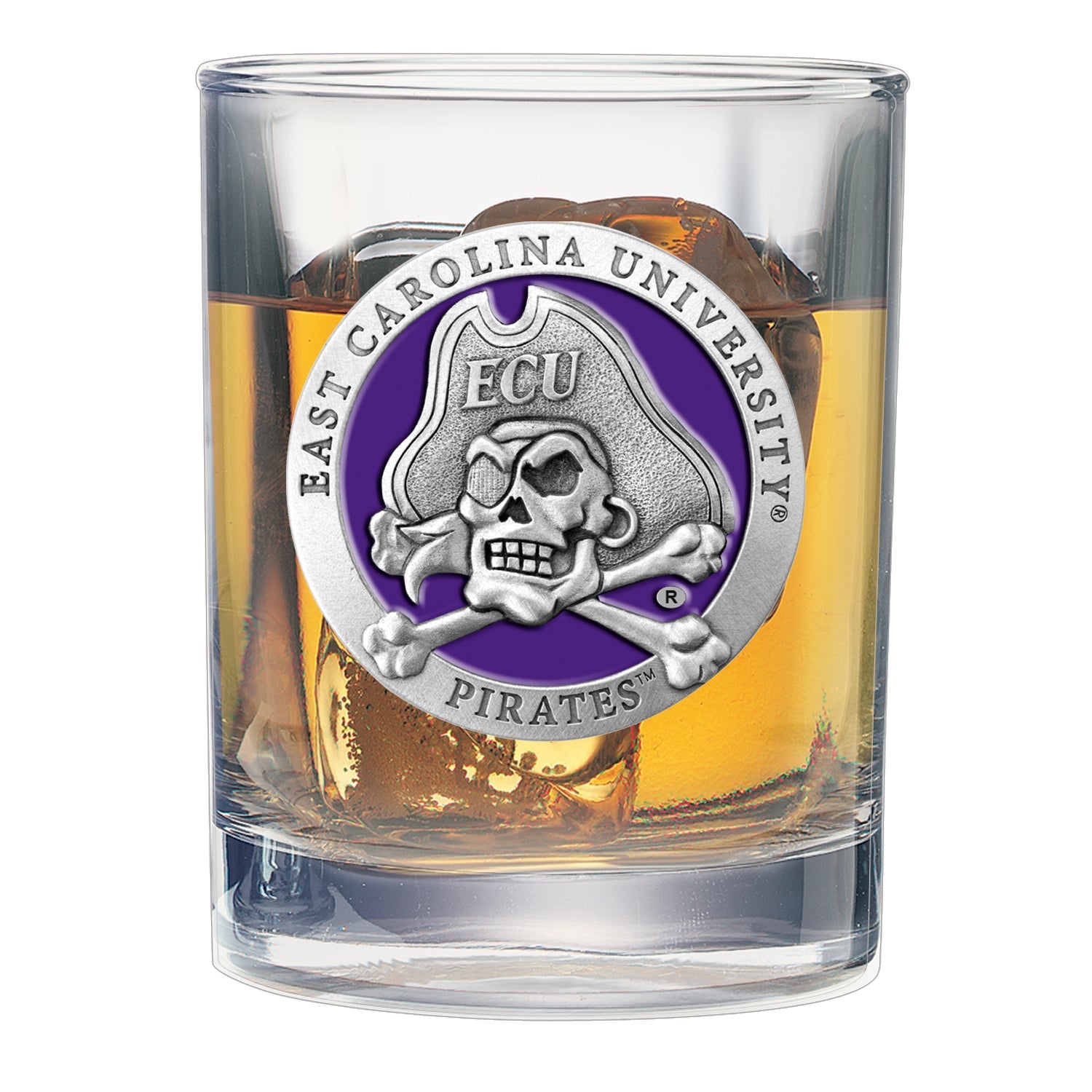 East Carolina University Double Old Fashioned Glass, 13.5 oz