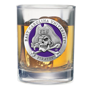 East Carolina University Double Old Fashioned Glass, 13.5 oz