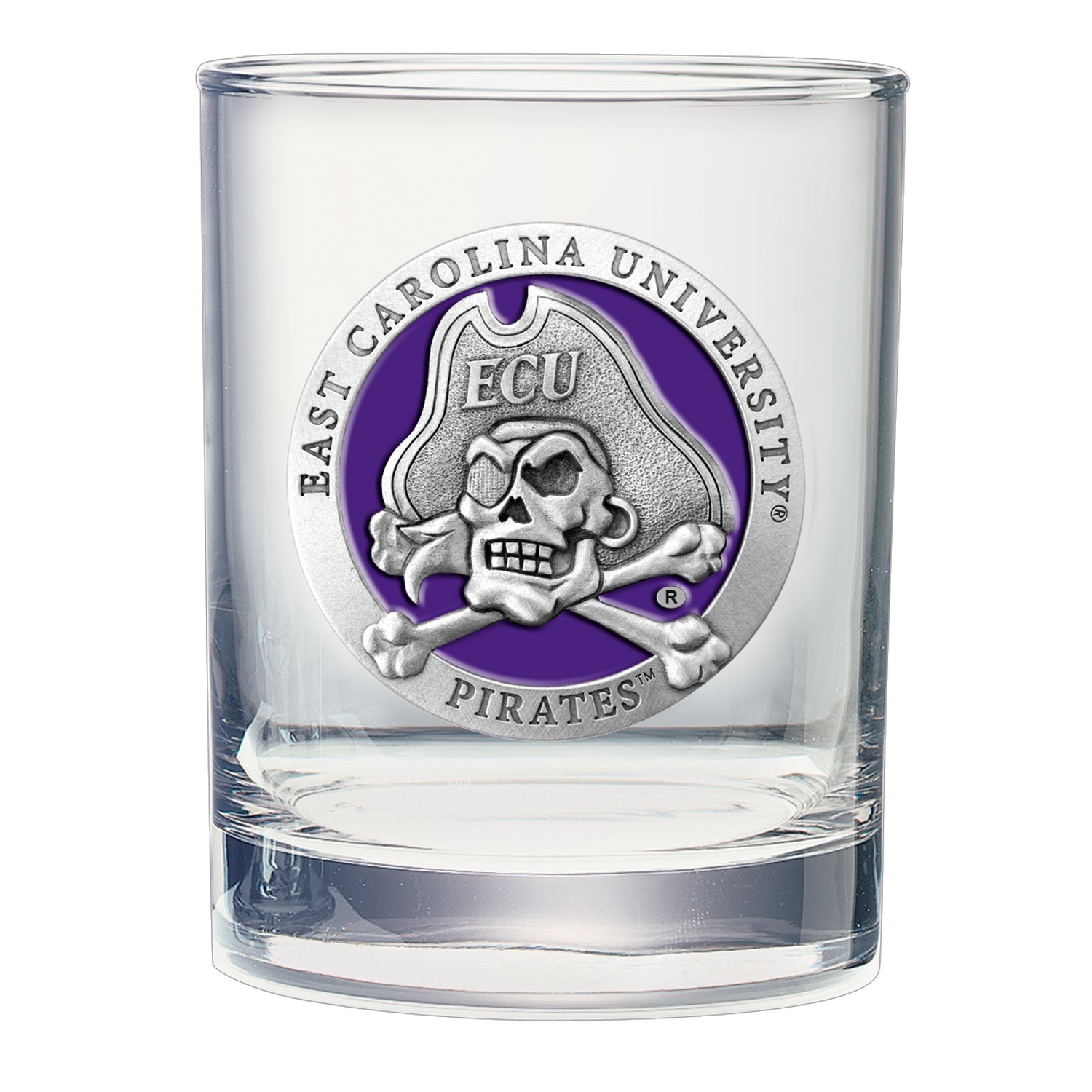 East Carolina University Double Old Fashioned Glass, 13.5 oz