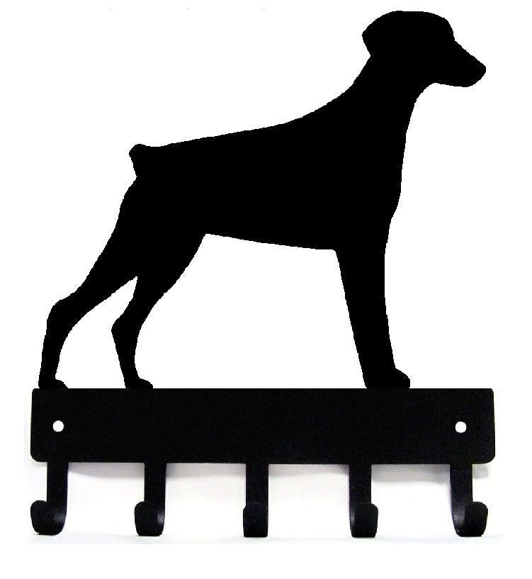 Doberman Pinscher Key Holder &amp; Leash Hanger