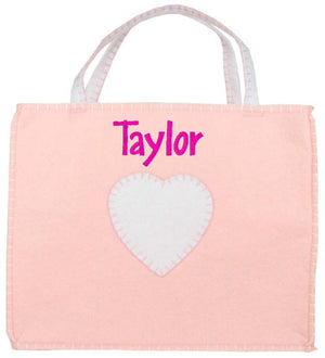Monogrammed Personalized Felt Baby Bag - Pink (EMILY)