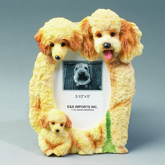 E&S Imports 3x5 Picture Frame - Apricot Poodle (3525768A)