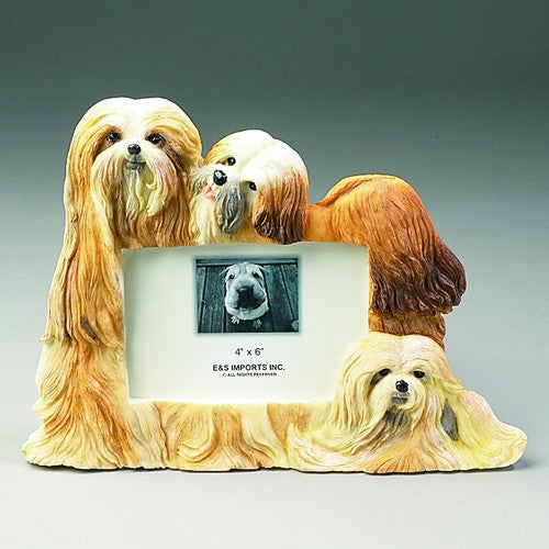 E&S Imports 4x6 Picture Frame - Lhasa Apso (35257-24)