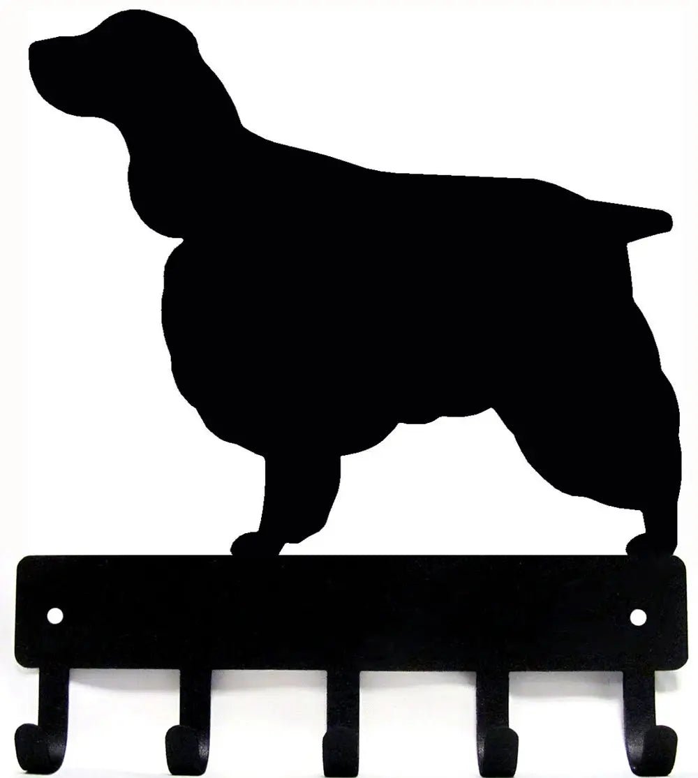 English Springer Spaniel Dog Key Rack & Leash Hanger