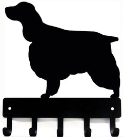 English Springer Spaniel Dog Key Rack & Leash Hanger