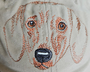 Gr8 Dog Eyes Design Red Dachshund Hat