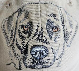 Gr8 Dog Eyes Design Black Lab Retriever Hat
