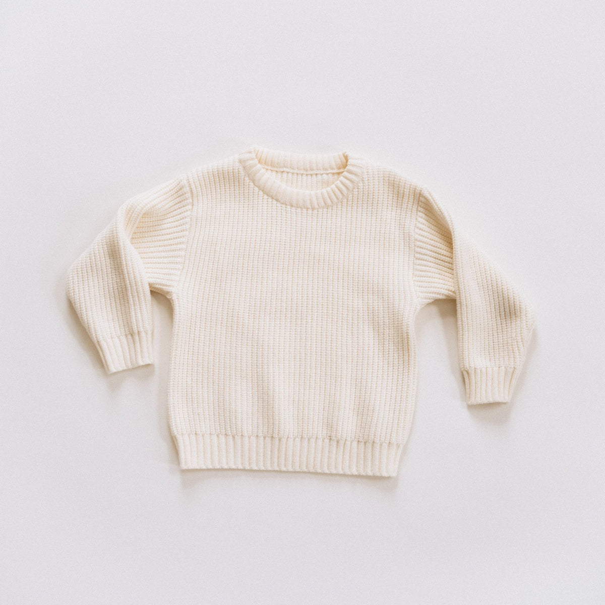 Oatmeal Knit Pullover Sweater- Child