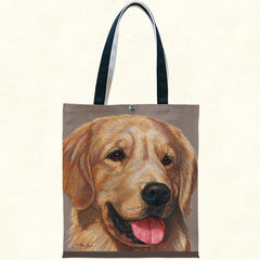 Fiddlers Elbow Golden Retriever Cotton Canvas Tote (T904)