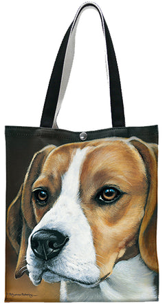 Fiddlers Elbow Beagle Cotton Canvas Tote (T909)