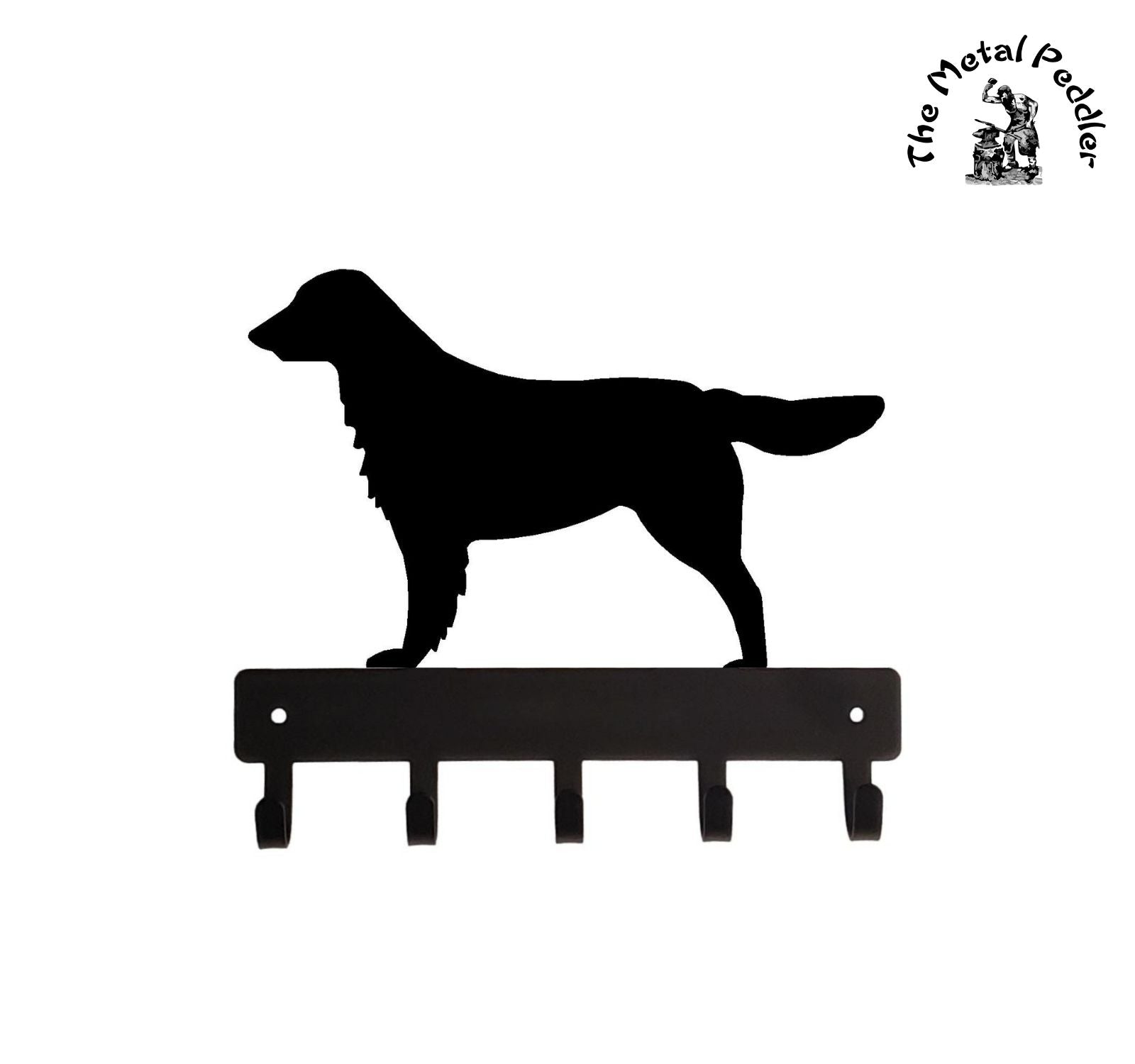 Flat-Coated Retriever Dog Key Holder / Leash Hooks