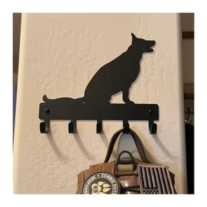 German Shepherd (Sitting) Dog Key Rack/ Leash Holder