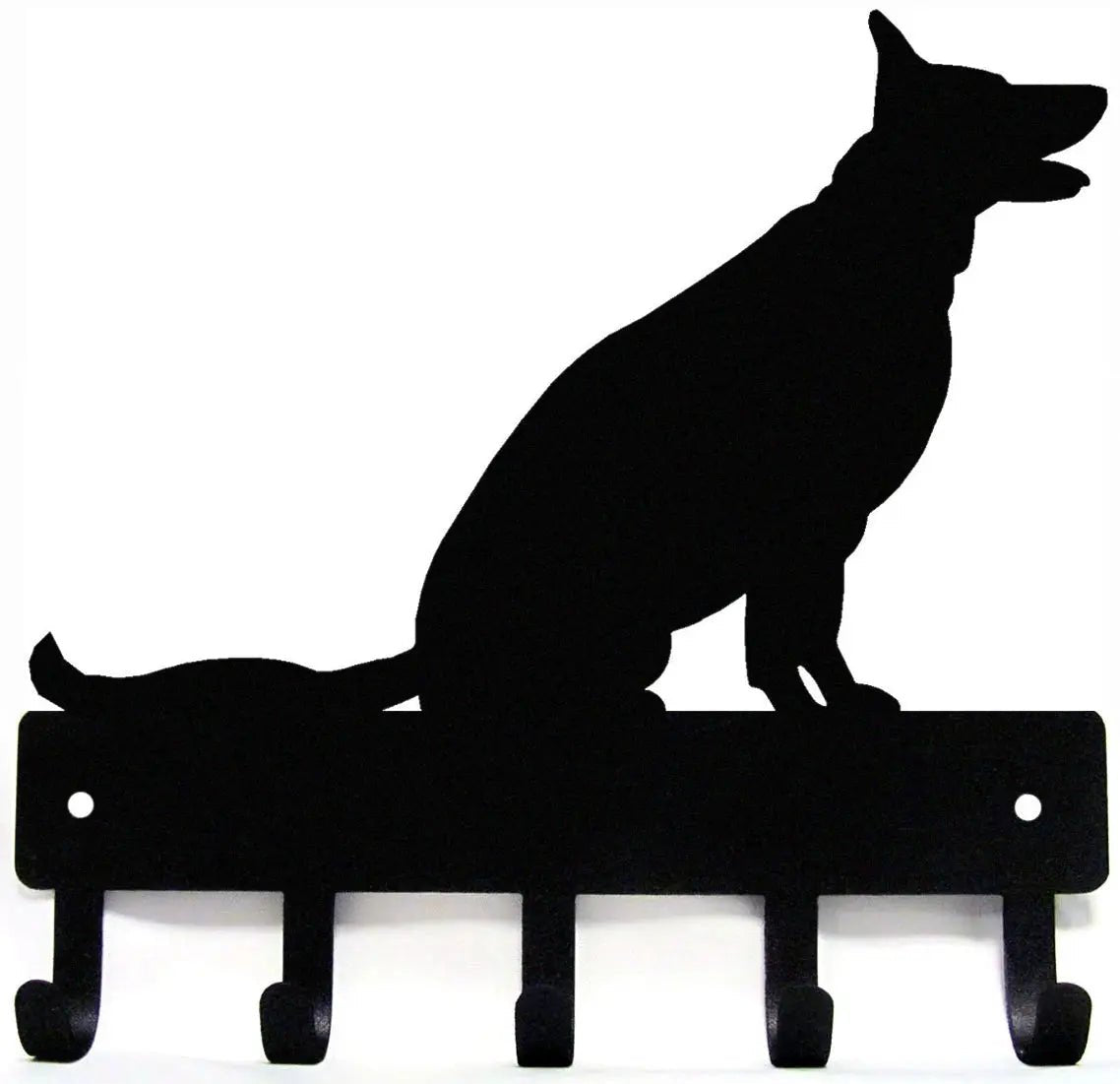 German Shepherd (Sitting) Dog Key Rack/ Leash Holder