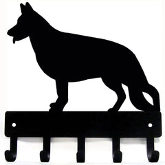 German Shepherd Key Holder and Leash Hanger