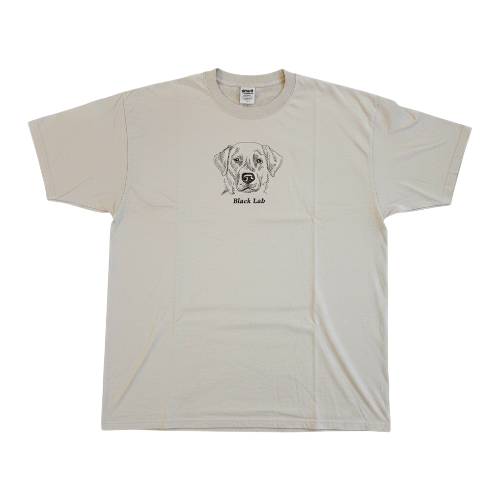 Gr8 Dog Brand Eyes Design Black Labrador Retriever T-Shirt