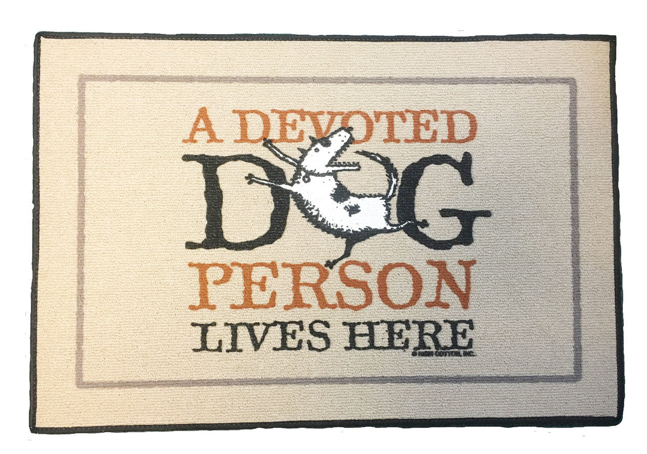 Doormat-A Devoted Dog Person Lives Here (High Cotton 10434)
