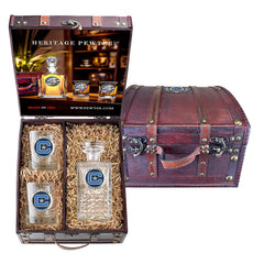 The Citadel Heritage Decanter and 2 Glasses with Chest Box