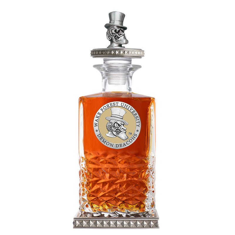 Wake Forest University Heritage Decanter w/ 3D Top-Diamond Accents