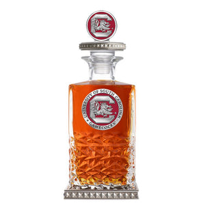 University of South Carolina Heritage Decanter w/ 3D Top-Diamond Accents