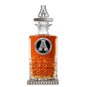 Appalachian State University Heritage Decanter w/ 3D Top-Diamond Accents