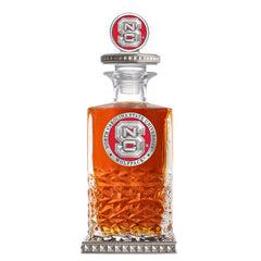 North Carolina State University Heritage Decanter w/ 3D Top-Diamond Accents