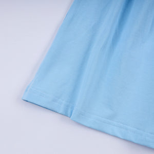 Blue nativity hand smocked dress
