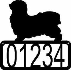 Havanese Dog House Address Sign