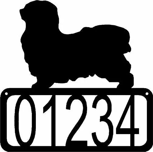 Havanese Dog House Address Sign