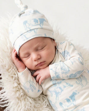 Cowboy Baby Gown