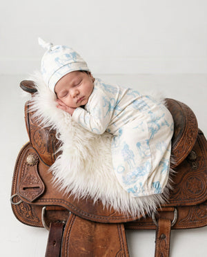 Cowboy Baby Gown