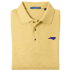 State of North Carolina Polo Shirt - Banana Yellow (Available in Different Thread Colors)
