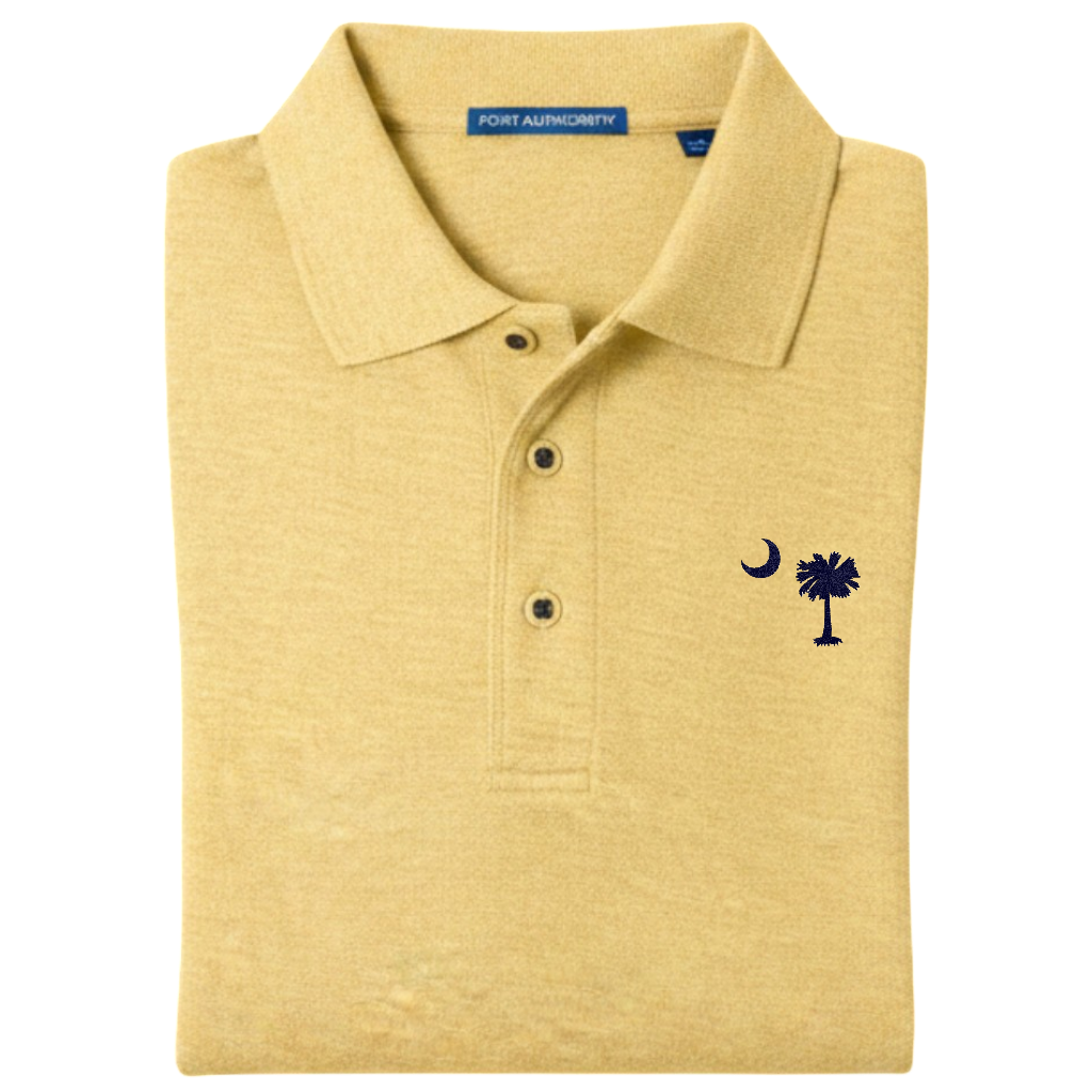 Palmetto Moon Polo Shirt - Banana Yellow (Available in Different Thread Colors)