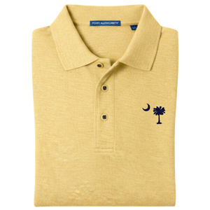 Palmetto Moon Polo Shirt - Banana Yellow (Available in Different Thread Colors)