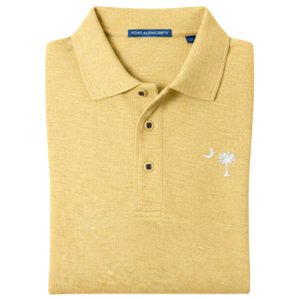 Palmetto Moon Polo Shirt - Banana Yellow (Available in Different Thread Colors)