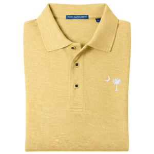 Palmetto Moon Polo Shirt - Banana Yellow (Available in Different Thread Colors)