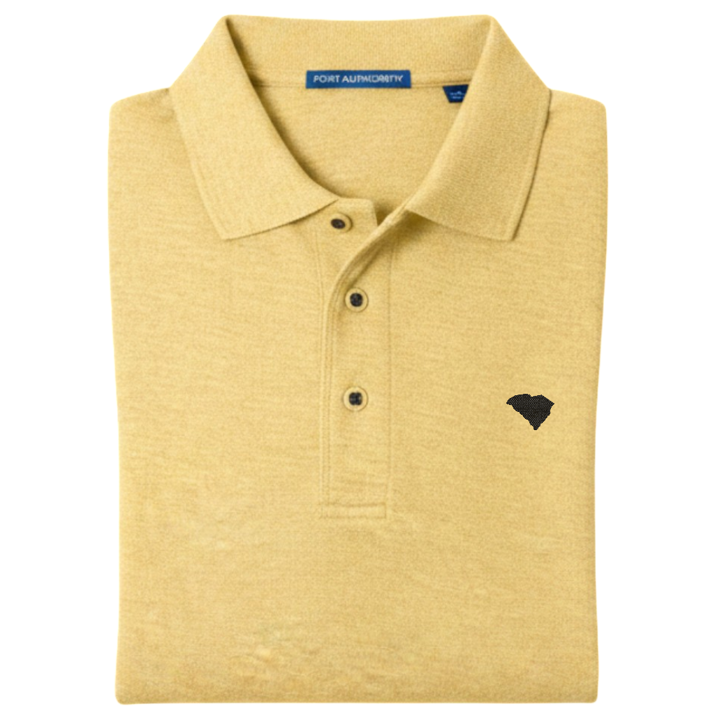 State of South Carolina Polo Shirt - Banana Yellow (Available in Different Thread Colors)