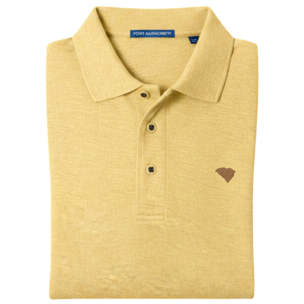 State of South Carolina Polo Shirt - Banana Yellow (Available in Different Thread Colors)