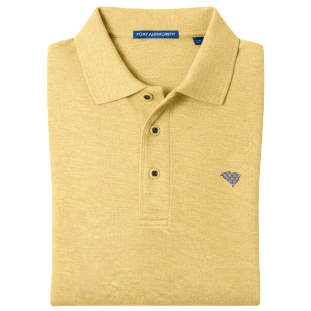 State of South Carolina Polo Shirt - Banana Yellow (Available in Different Thread Colors)