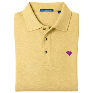 State of South Carolina Polo Shirt - Banana Yellow (Available in Different Thread Colors)