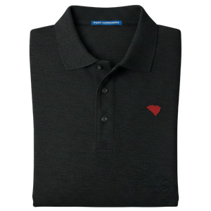 State of South Carolina Polo Shirt - Black (Available in Different Thread Colors)