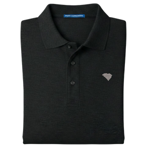 State of South Carolina Polo Shirt - Black (Available in Different Thread Colors)